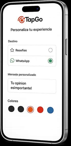 Pantalla de configuración del destino de una pieza